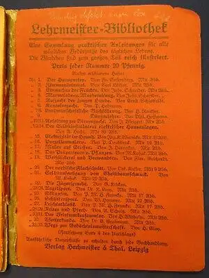 Lory Lehrmeister-Bibliothek Nr.23/24 angelsport 1910 Fischerei Hobby js
