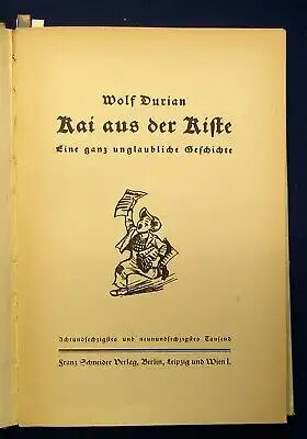 Durian Kai aus der Kiste Eine ganz unglaubliche Geschichte1927 68-69 Tausend