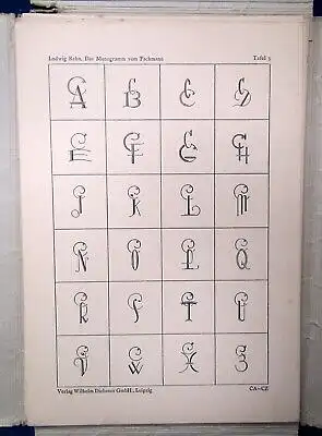 Das Monogramm vom Fachmann Gezeichnet von Ludwig Rehn um 1925 js