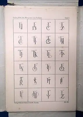 Das Monogramm vom Fachmann Gezeichnet von Ludwig Rehn um 1925 js