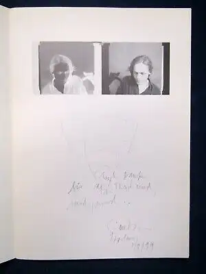 Carsten Nicolai Twintwin 1994 Bleizeichnung 1 Fax und 1 Widmung des Künstlers js