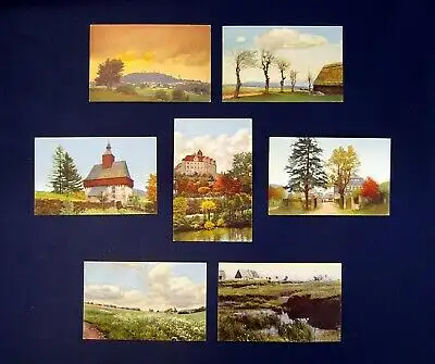 Unser Erzgebirge Versch. Künstlerpostkarten Serie 1 von 5 um 1930 10 Stück js