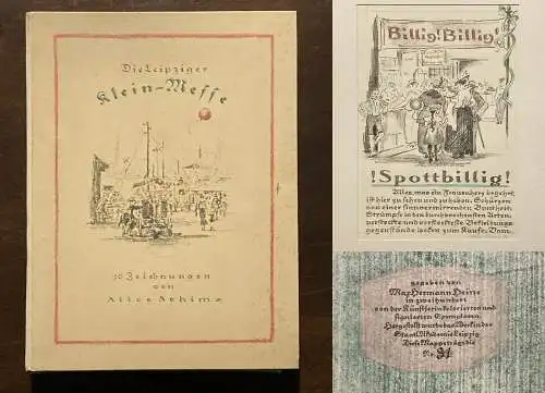 Schimz Die Leipziger Klein-Messe 1922 Grafikmappe Grafiker Zeichner Leipzig mb