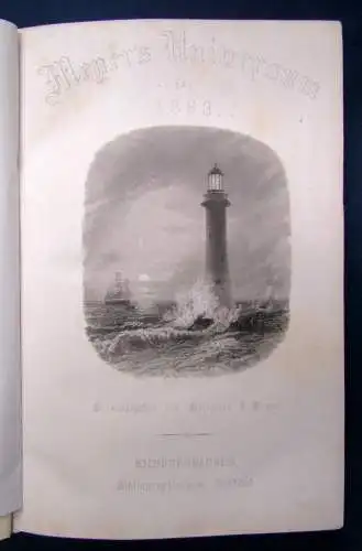 Meyers Universum Ein Jahrbuch für Freunde der Natur und Kunst 3.Bd. 1864 js 