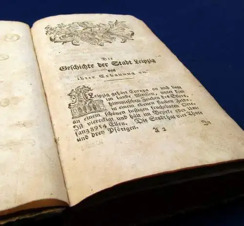 Kritzinger Die Geschichte der Stadt Leipzig 1778 Seltene EA Saxonica Sachsen mb 
