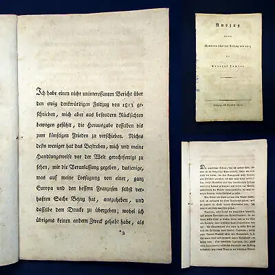 JOMINI Auszug a. d. Memoiren über den Feldzug von 1813 d.EA selten Oktober 1813 