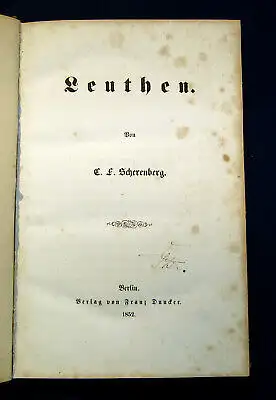 Scherenberg Sammelband mit 4 Werken EA 1852 1853 1856 1855 Geschichte Napoleon 