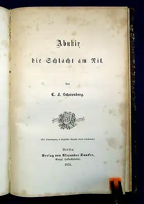 Scherenberg Sammelband mit 4 Werken EA 1852 1853 1856 1855 Geschichte Napoleon 