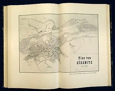 Glasewald Chronik der Stadt Gößnitz 1910 Ortskunde 92 Abb. 3 Stadtpläne js