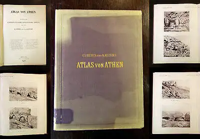 Curtius, E. / Kaupert, J. A. Atlas von Athen 1878 Athen, Griechenland  mb