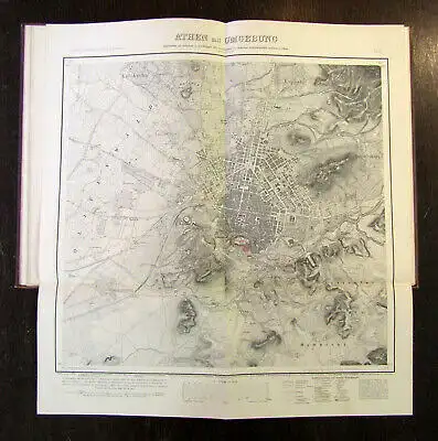 Curtius, E. / Kaupert, J. A. Atlas von Athen 1878 Athen, Griechenland  mb