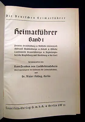 Löschebrand-Horn Heimatführer Band 1 o.J. um 1900 Routenführer Führer Guide mb