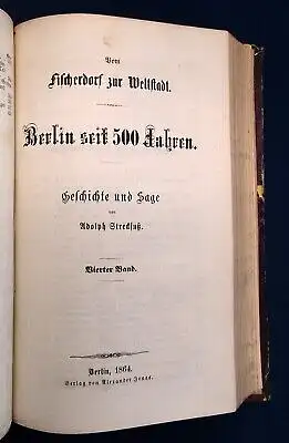 Streckfuß Vom fischerdorf zur Weltstadt Berlin seit 500 Jahren 1864 4 in 2 Bd. j