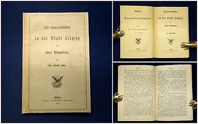 Lehr Die Hausindustrie in der Stadt Leipzig und ihrer Umgebung 1891 5. Band Or.A