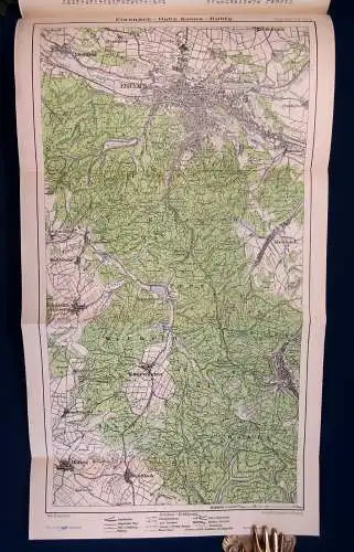 Eduard Gaeblers Großer Führer vom Thüringer Wald um 1915 1 große Karte js