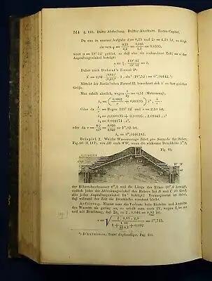 Rühlmann Hydromechanik oder Die technische Mechanik Flüssiger Körper 1880 js