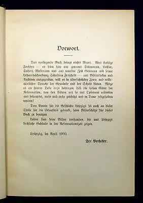 Buchwald Reformationsgeschichte der Stadt Leipzig 1900 illustr. Geschichte mb