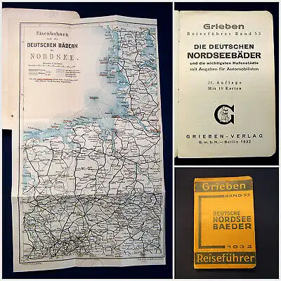 Grieben Reiseführer Bd 53 Deutsche Nordseebaeder 1932 Guide Führer Reiseführer m