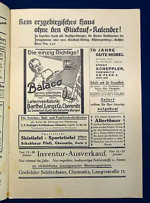 Fröbe Erzgebirgsverein Glückauf Zeitschrift d Erzgebirgsvereins  51. Jahrg.1931