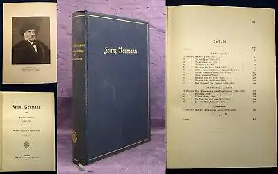  Franz Neumann Erinnerungsblätter v. seiner Tochter Luise Autograph 1907 js