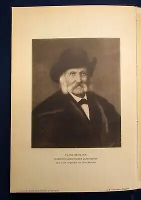  Franz Neumann Erinnerungsblätter v. seiner Tochter Luise Autograph 1907 js