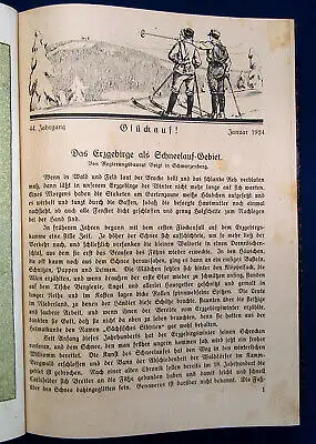 Erzgebirgsverein Glückauf Zeitschrift d Erzgebirgsvereins  44. Jahrg. 1924/25 mb