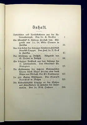 Schriften des Vereins für die Geschichte Leipzigs Bd. 6 1900 Geschichte mb