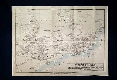 Reimers Reise- Führer von Europa nach Südamerika 1909 deutsch/spanisch js