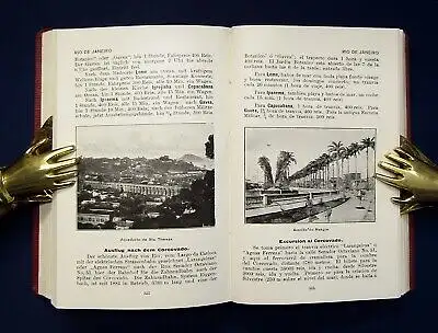 Reimers Reise- Führer von Europa nach Südamerika 1909 deutsch/spanisch js
