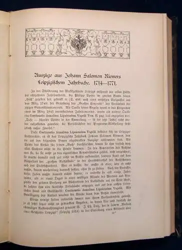 Wustmann Quellen zur Geschichte Leipzigs Aus dem Archiv 2 Bde. Bildband js