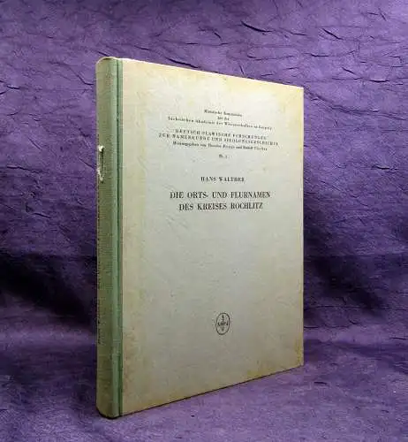  Walther Die Orts- und Flurnamen des Kreises Rochlitz 1957 Ortskunde mb