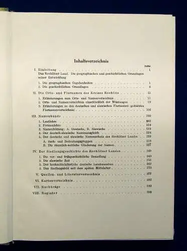  Walther Die Orts- und Flurnamen des Kreises Rochlitz 1957 Ortskunde mb