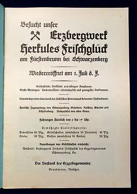 Erzgebirgsverein Glückauf Zeitschrift des Erzgebirgsvereins  54. Jahrg.1934 mb