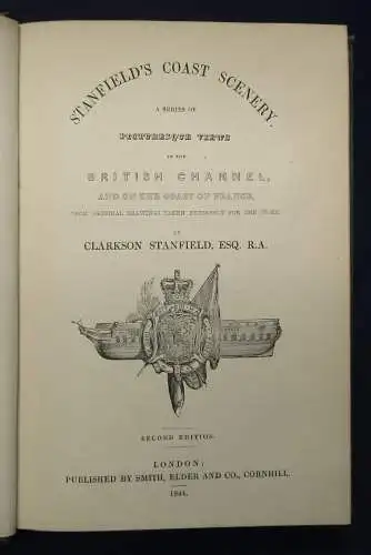 Stanfield Stanfield´s Coast Scenery 1844 England Ansichtenwerk Frankreich mb