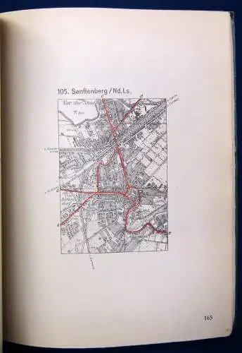 Atlas Stadtdurchfahrten in Brandenburg 1900 Städteverzeichnis Ortskunde  js