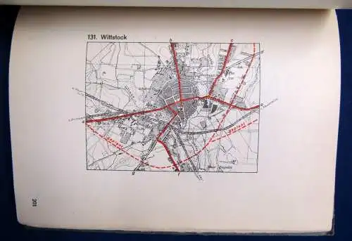 Atlas Stadtdurchfahrten in Brandenburg 1900 Städteverzeichnis Ortskunde  js