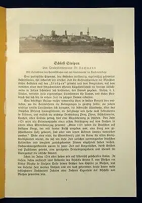 Bachmann Schloß Stolpen Heft 3- 4, Band XX, um 1900 Heimatschutz Sachsen js