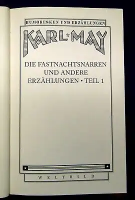 Karl May " 2x Bde.  2000 Die Fastnachtsnarren und andere Erzählungen 1+2 js