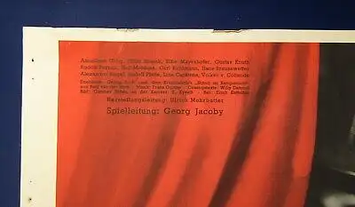 Or. Filmplakat " Der Vorhang fällt " Offsetdruck 1930er Jahre Georg Jacobi js
