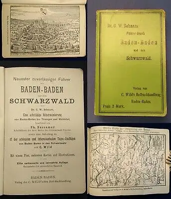 Schnarchs Führer von Baden-Baden und dem Schwarzwald um 1900 Ausflüge js