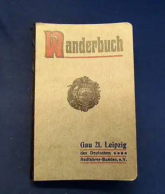 Grundmann Wanderbuch des Gaues 21 Leipzig 1907 Guide Führer Reiseführer mb