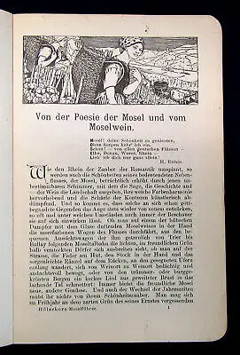Hölschers Moselführer Für eine Sommerfahrt durch d Moselland 1908 Guide Führer m