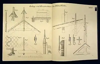 Schmidt Die Eindeckung der Dächer, Dachrinnen Konstrukt Reprint 1885, 1997 js