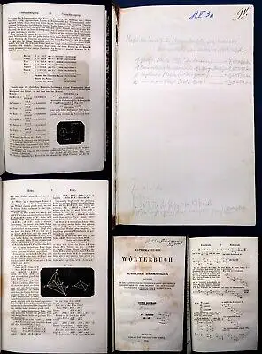 Hoffmann Mathematisches Wörterbuch Alphabetisch Mischauflage 1858-1861 js