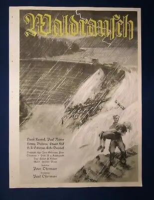 Or. Filmplakat "Waldrausch" Offsetdruck/Offsetlithographie 1930 js