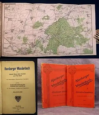 Roth Hamburger Wanderbuch 2 Bde. 1922 Holstein, Lauenburg,Lüneburger Heide js