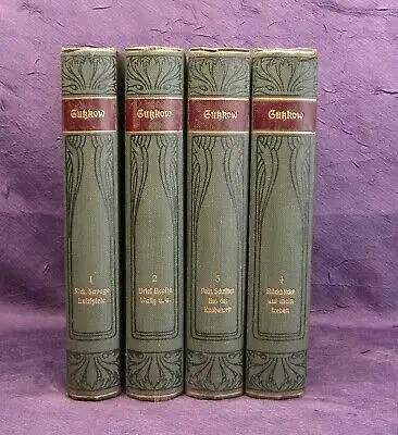 Müller Gutzkows Werke 4 Bde. komplett um 1900 dekorativ Klassiker js