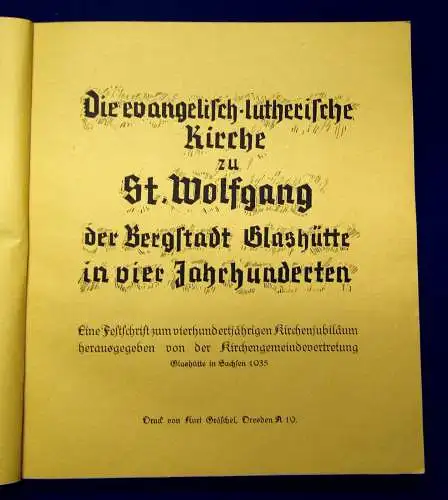 Kirchengemeindevertretung evang.-luther. Kirche zu St. Wolfgang 1935 christentum