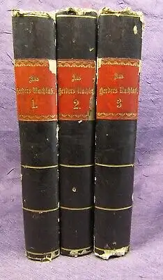 Düntzer aus Herders Nachlaß. 3 Bde. komplett Ungedruckte Briefe 1856/57 js