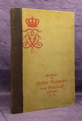 Vorbeck Geschichte des Füsilier- Regiments von Gersdorff Nr. 80 1913 js